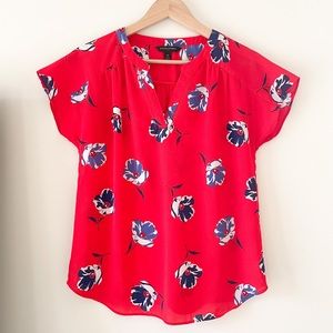 Banana republic floral blouse